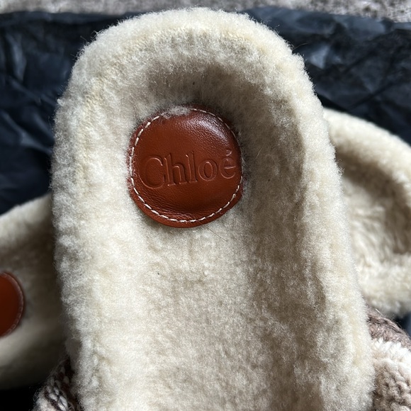 Chloe shearling and wool sweater slide size 10/40 - Picture 2 of 4